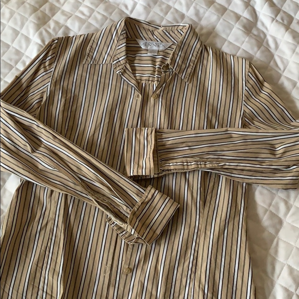 Button down French cuff blouse